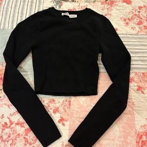 Black zara long sleeve